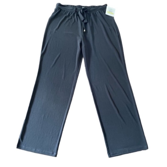 Ellen Tracy Essential Drawstring Black Comfortable Pants Size Medium - Picture 2 of 11